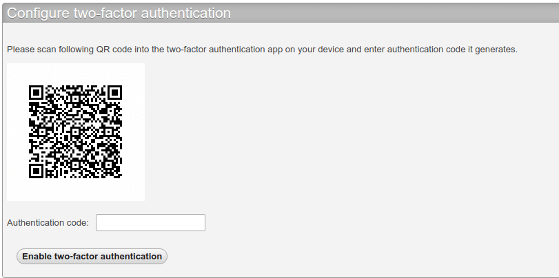 Enable Two-Factor Authentication-setup